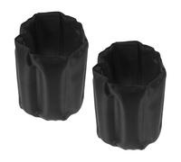 NIYANGLE Lot de 2 Housses Isothermes Noires pour Bouteilles de Vin et Bière Paquet Isotherme Souple avec Fermeture Auto-Agrippante Réutilisable et Compatible Standard pour Pique-Niques