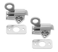 NIYANGLE Lot de 2 Loquets Automatiques à Ressort en Alliage de Zinc, Fermeture Automatique Silencieuse, Verrou de Sécurité pour Portes de Chambre, Grenier et Portails, Installation Rapide