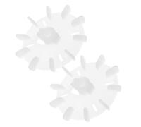 NIYANGLE Lot de 2 Pales de Ventilateur en Plastique Réglables pour Refroidissement Moteur Haute Température Compatibles Condenseur de Moteur de Bureau Yt71 Accessoires pour Remplacement