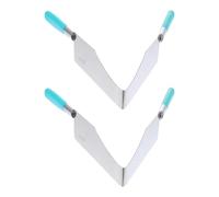 NIYANGLE Lot de 2 Pinces à Gâteau en Acier Inoxydable, Outils de Découpe Créatifs, Pince Alimentaire Polyvalente pour Service, pour Buffet, Traiteur Cuisine Couleur Aléatoire