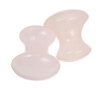 NIYANGLE Lot De 2 Plaques De Grattage En Cristal Naturel, Masseur Visage Et Corps, Forme Champignon, Petite Taille, Pour Usage Domicile Et Salon De Massage