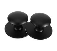 NIYANGLE Lot de 2 Poignées à Ventouse en Acier Inoxydable Noir Mat, sans Perçage, Poignées Autocollantes pour Barres D’appui Meubles, Fixation Rapide sur Surfaces Lisses, Adaptées Salle