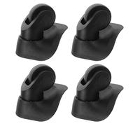 NIYANGLE Lot de 2 roulettes Pivotantes Silencieuses en Plastique pour Valise, Pièces de Rechange Universelles, Grand Format Noir, Accessoires Bagages pour Voyage Pratique et Maniabilité