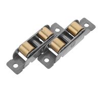 NIYANGLE Lot de 2 Roulettes pour Porte Coulissante en Verre Poulies Métalliques Double Roulement à Billes 88 Type Galets de Guidage Robustes pour Fenêtres et Portes-Fenêtres Silence et