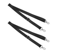 NIYANGLE Lot de 2 Sangles de Cuisses en Nylon 25 Mm Réglables avec Boucle Double Pivotante, Accessoires pour Couverture de Cheval, Fixation Antidérapante, Longueur 1,5 M - 2,5 Cm