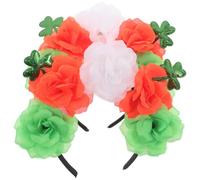 NIYANGLE Lot de 2 Set de Bandeaux de Fête Irlandais Verts à Effet Holographique Trèfle et Rose Accessoires Cheveux Saint-patrick Légers et Confortables pour Femmes et Filles