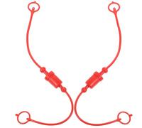 NIYANGLE Lot de 2 Sets de Bouchons Anti-poussière Hydrauliques 1/4 Npt en Plastique pour Raccords Rapides Iso A, Protection Étanche Anneau de Retenue pour Coupleurs Hydrauliques Kit