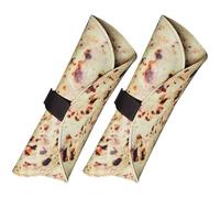 NIYANGLE Lot de 2 Trousses à Crayons Enroulables en Toile, Grosse Trousse Porte-Crayons de Tortilla, Organisateur Portable pour Stylos et Crayons, pour Bureau et École