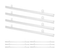 NIYANGLE Lot de 20 Barres Suspendre en Pvc 50 Cm Œillets pour Affiches, Système D'accrochage de Panneaux Publicitaires, Support de Bannière Suspendu au Plafond pour Magasin et