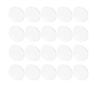 NIYANGLE Lot de 20 Dômes en Verre Transparent Incurvé pour Projecteurs Mr16gu10, Lentilles Décoratives Résistantes la Chaleur, Cache-ampoules pour Éclairage Paysager Intérieur