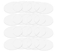 NIYANGLE Lot de 20 Feuilles Acryliques Rondes Transparentes Résistantes la Déformation Faciles à Transporter pour Projets de Modélisme et Exposition D'œuvres