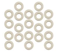 NIYANGLE Lot de 20 Tampons en Feutre Beige 18x18x3 Mm pour Pistons de Trompette, Trombone et Cornet, Accessoires Universels pour Réparation et Entretien D'instruments à Vent,