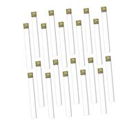 NIYANGLE Lot de 20 Tubes à Essai en Verre 18X150 MM avec Bouchons à Vis Tubes à Essai de Laboratoire Transparents pour Stockage d'Échantillons Accessoires pour Équipement de Laboratoire