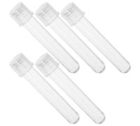 NIYANGLE Lot de 24 Tubes à Essai 5 Ml avec Bouchon Étanche Plastique Transparent Petits Tubes de Laboratoire pour Prélèvement Stockage de Liquides Usage Scientifique et Expérimentation