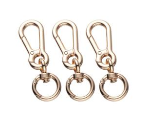 NIYANGLE Lot de 3 Boucles à Ressort en Alliage de Zinc Robustes pour Sangle de Traction, Accessoires Pratiques pour Paquet à Dos et Totes, Usage Maison ou Magasin