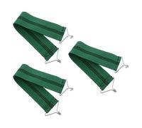 NIYANGLE Lot de 3 Ceintures Élastiques Épaisses en Maille Filet Résistante pour Chaise Longue Pliable Verte, Bande de Renfort Anti-Fissures et Anti-Rupture, Accessoires de Maintien