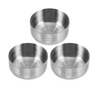 NIYANGLE Lot de 3 Couvercles de Pot à Secouer en Acier Inoxydable 550ml, Design Étanche et Facile à Nettoyer, Accessoires Cocktail Bar pour Usage Professionnel et Domestique