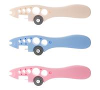 NIYANGLE Lot de 3 Décapsuleurs Multifonctions pour Ampoules Médicales en Verre Dispositif d'Ouverture Sécurisée Accessoire Coupe-Ampoule Bleu Rose et Blanc Outil Pratique pour Usage