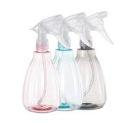 NIYANGLE Lot de 3 Flacons Pulvérisateurs 550 Ml en Plastique Solide, Couleurs Gris, Vert, Rose, Pulvérisateur Multifonction pour Jardinage, Nettoyage Domestique et Soin des Plantes