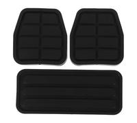 NIYANGLE Lot de 3 patins de pédales de voiture : couvre-pédales de frein, d'accélérateur et d'embrayage - Design antidérapant pour une stabilité optimale - Idéal pour les