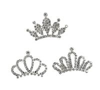 NIYANGLE Lot de 3 Peignes à Cheveux Diadème pour Petites Filles, Strass Décoratifs, Taille Petite, Accessoire Coiffure Garçon et Filles pour Fêtes, Anniversaires et Style Aléatoire