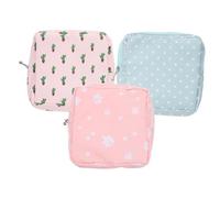 NIYANGLE Lot De 3 Pochettes De Rangement Pour Serviettes Hygiéniques Trousses De Toilette Portables Pour Les Règles Pochettes Humides Pour Les Premières Règles Pochettes Pour Les