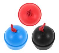 NIYANGLE Lot de 3 Porte-craies de Billard Pratiques en Caoutchouc, Couleurs Rouge, Noir et Bleu, Accessoires Compatibles Craies Standard, Légers et Portables pour Salle de Billard