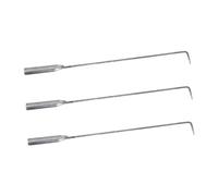 NIYANGLE Lot de 3 Set de Crochets pour Barbecue en Acier Inoxydable 31 Cm, Outils Polyvalents pour Allume-feu, Foyers Extérieurs et Cheminées D’intérieur, Kit pour Camping et Cuisson