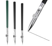NIYANGLE Lot de 3 Stylos à Tracer Droits Réglables pour Le Dessin de Lignes Fines avec Fluide de Masquage, Destinés Aux Artistes Et à Un Usage Technique (tailles S, M, L)