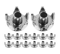 NIYANGLE Lot de 30 Crampons à Glace Antidérapants à 5 Dents en Métal, Pointes de Rechange pour Chaussures de Neige et Randonnée Hivernale, Crampons de Remplacement pour Bottes,