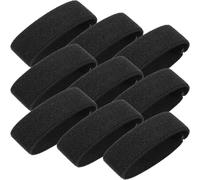 NIYANGLE Lot de 32 Brassards Élastiques Funéraires Noirs Rayés, Bande Commémorative en Tissu Sergé, Accessoires Badges de Deuil pour Cérémonies, Funérailles et Hommages Policiers