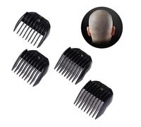 NIYANGLE Lot De 4 Accessoires Pour Tondeuse À Cheveux Peignes De Protection Pour Tondeuse À Cheveux Professionnelle Peignes De Salon Pour Hommes Noir Couleur Aléatoire