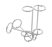 NIYANGLE Lot de 4 Anneaux Métalliques pour Classeur à Feuilles Mobiles 3 Anneaux Rechargeables Diamètre Intérieur 25 Mm 3 X 25 X 83 Mm Argenté pour Scrapbooking Album Photo Fournitures