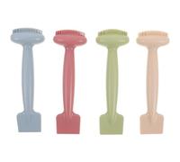 NIYANGLE Lot de 4 applicateurs de masque facial en silicone, brosse de soin du visage, gommage du visage, spatule à double tête pour lotion, maquillage, crème, lotion, hydratant, gel, masque de