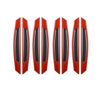 NIYANGLE Lot De 4 Autocollants Réfléchissants Sécurité Voiture Autocollant Réfléchissant De Nuit pour Porte Et Rétroviseur Signalisation Contour Carrosserie Usage par Mauvais Temps