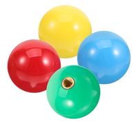 NIYANGLE Lot de 4 Boules de Joystick en Plastique Solide pour Manette de Jeu, Diamètres Standard, Couleurs Rouge Jaune Bleu Vert, Accessoires pour Borne D'arcade et Jeux Vidéo D'arcade,