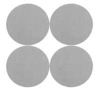 NIYANGLE Lot de 4 filtres à expresso : 1,7 mm, plaque filtrante réutilisable en maille pour panier porte-filtre sans fond de 53,5 mm