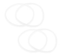 NIYANGLE Lot de 4 Joints Toriques en Silicone 13,5 Cm pour Blender 2l Carré, Accessoires Étanchéité Anti-fuite, Remplacement Joint Couvercle Bol Mixeur, Rechange pour Mixeurs Haute Vitesse