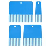 NIYANGLE Lot de 4 Peignes à Peindre Multifonction en Plastique Solide, Effet Toile de Jute, Texture Diatomée, Outils de Peinture Texturée pour Murs, Décoration DIY et Rénovation Intérieure