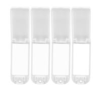 NIYANGLE Lot de 4 Protections D'interrupteurs Muraux en Plastique Blanc C-20, Cache de Sécurité Garçon et Filles Anti-activation Accidentelle, Plaque Résistante la Poussière pour