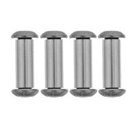 NIYANGLE Lot de 4 Vis à Manche de Couteau Noires en Alliage, Rivets Métalliques de Fixation Ronde 8-5, Kit de Réparation et Entretien pour Manches de Couteaux Cuisine, Résistants