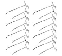 NIYANGLE Lot de 40 Crochets pour Panneaux Perforés Crochets Métalliques Robustes 10 CM 15 CM Supports Muraux Universels pour Étagères à Lattes Rangement Garage la Cuisine Magasin