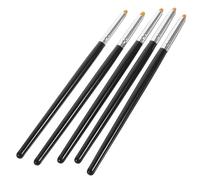 NIYANGLE Lot de 5 Brosses de Rehaussement de Cils Compactes Outil Portable pour Maquillage des Yeux Brosse Antidérapante pour Application de Colle et Crème