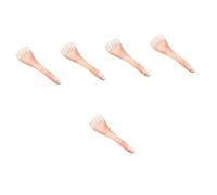 NIYANGLE Lot De 5 Peignes De Massage Courbés Pour Le Cuir Chevelu Brosse De Massage En Cire D'Abeille