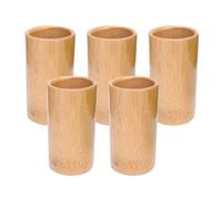 NIYANGLE Lot de 5 Ventouses en Bambou pour Thérapie de Ventouses, Augmentation du Flux Sanguin et Amélioration de L'immunité Musculaire, Cadeau pour Thanksgiving et Noël