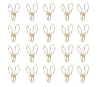 NIYANGLE Lot de 50 Clips Métalliques Dorés de Fleur Pinces à Papier Multifonctions pour Bureau et Fournitures Scolaires Attaches pour Sachets Alimentaires et Organisation de