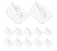 NIYANGLE Lot de 50 Crochets Adhésifs sans Perçage Transparents en Plastique Mini Crochets Auto-adhésifs Réutilisables pour Salle de Bain la Cuisine et Rangement Maison Plats Multi-usages