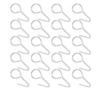 NIYANGLE Lot de 50 Crochets S en Acier Argenté pour Housse de Siège Auto, Fixation Sécurisée et Polyvalente pour Accessoires Intérieurs de Voiture