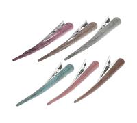 NIYANGLE Lot de 6 Pinces à Cheveux Imitation Corne de Bœuf Pince à Queue de Cheval Décoration Taille Unique Pratique pour Sorties et Voyages