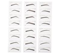 NIYANGLE Lot de 6 Pochoirs Jetables de Sourcils Autocollants, Modèles Variés, pour Maquillage Féminin, Adaptés à Débutantes et Professionnelles, Usage Maison et Salon, Kit Sourcils Pratique